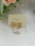 Premium 18K Gold plated Korean Earring with Pearl Drop