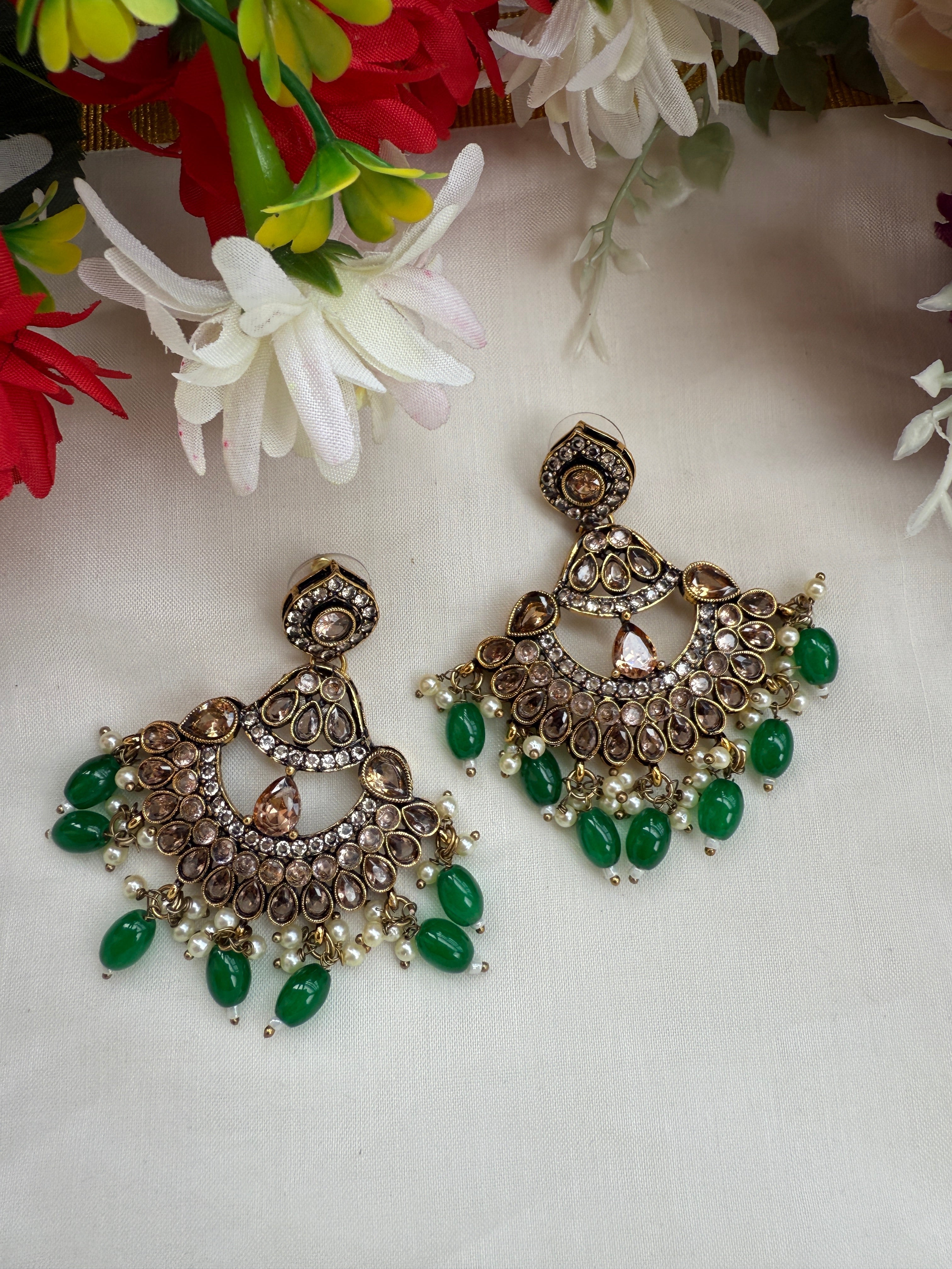 Premium Festive Stone Dangler Earrings