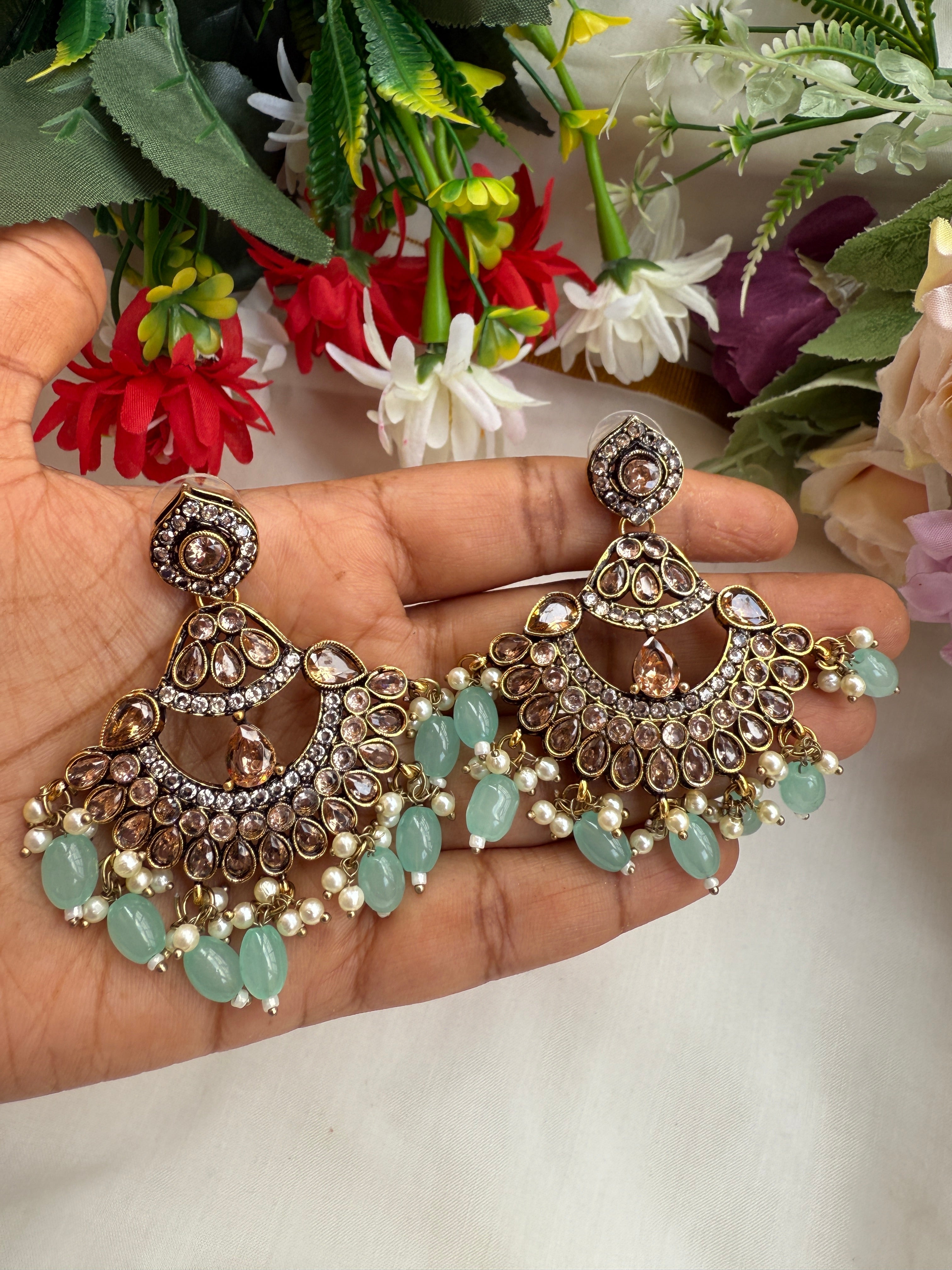 Premium Festive Stone Dangler Earrings