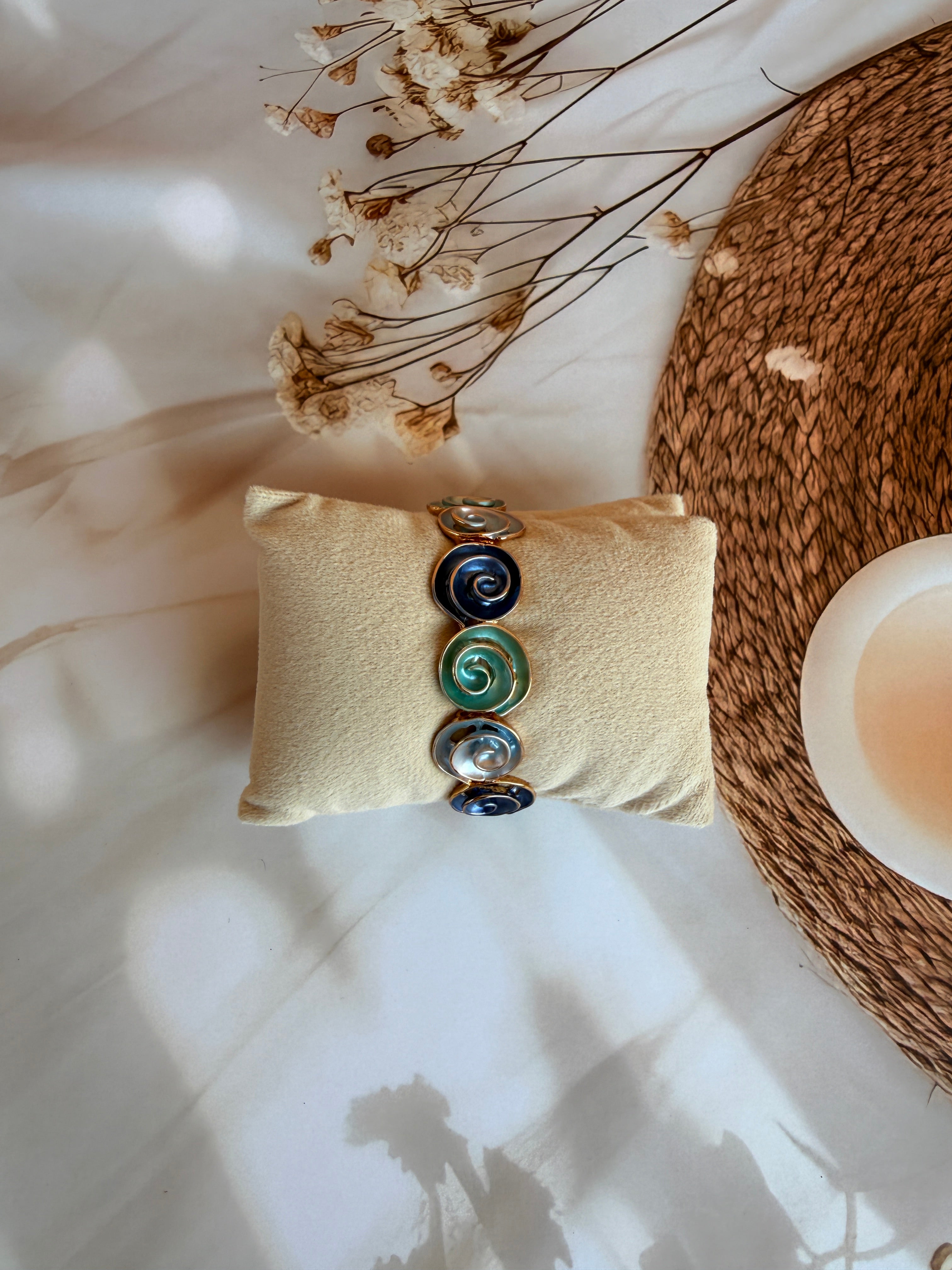 Fiber Elastic Bracelets with Enamel Paint – One Size Fits All