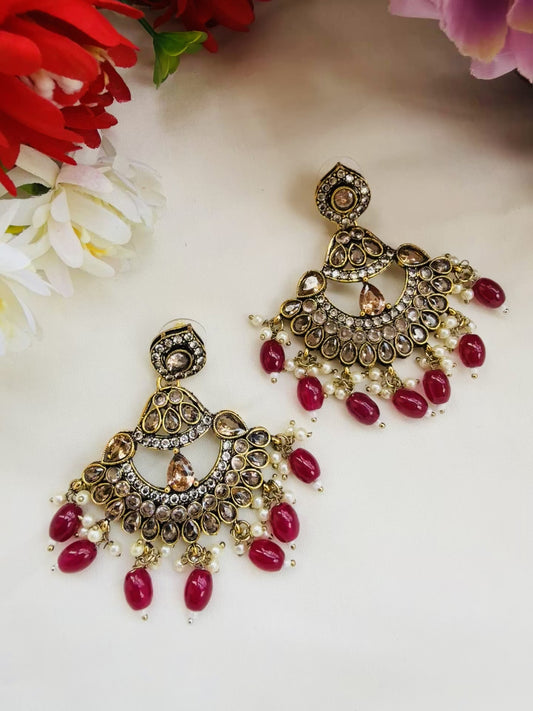 Premium Festive Stone Dangler Earrings