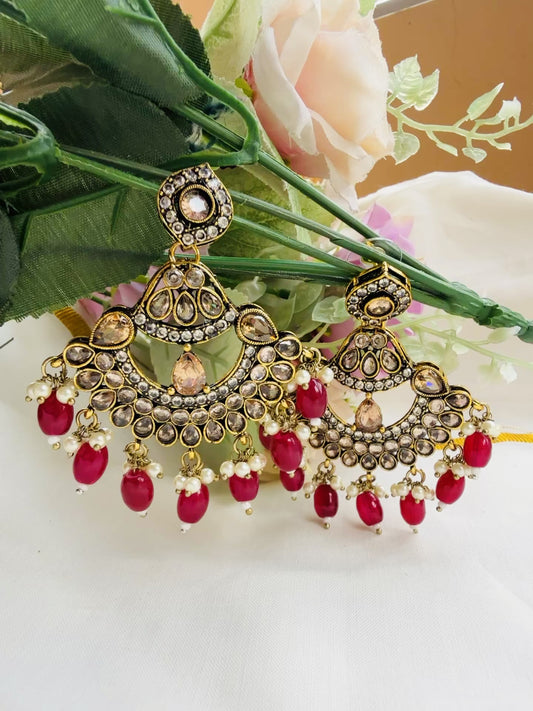 Premium Festive Stone Dangler Earrings